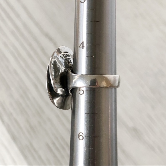 Size 5 SILPADA Lily Pearl & .925 Sterling Silver Ring, R2121 - Picture 6 of 6